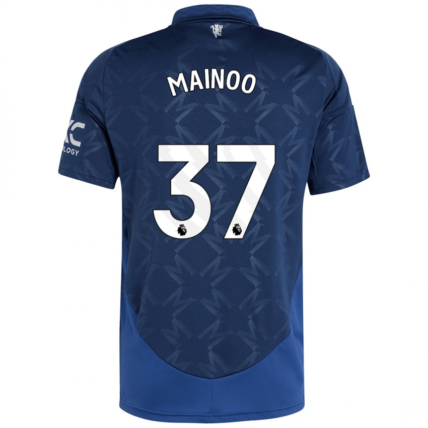 Kinder Kobbie Mainoo #37 Indigo Auswärtstrikot Trikot 2024/25 T-Shirt Österreich