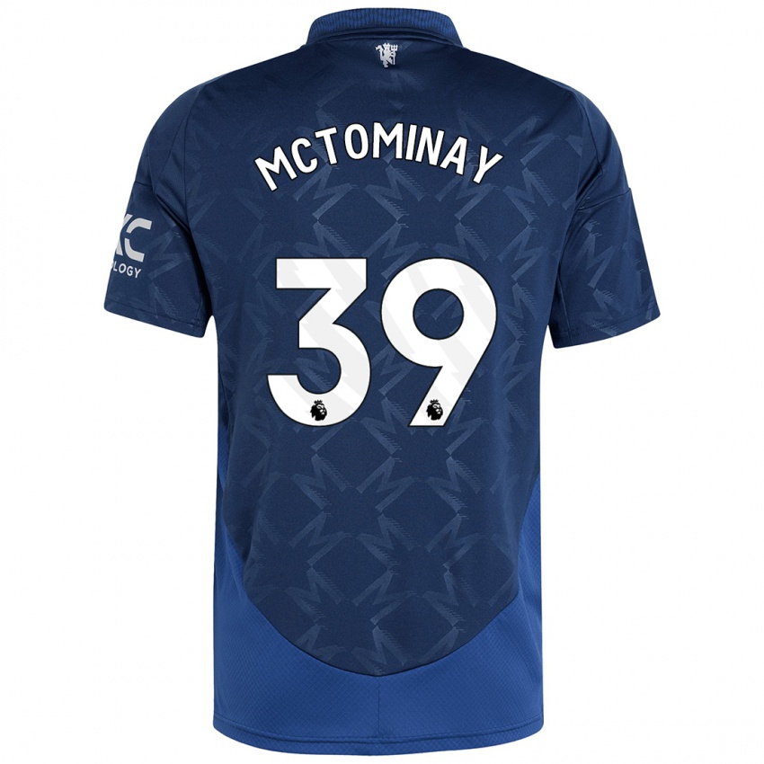 Kinder Scott Mctominay #39 Indigo Auswärtstrikot Trikot 2024/25 T-Shirt Österreich