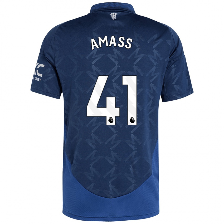 Kinder Harry Amass #41 Indigo Auswärtstrikot Trikot 2024/25 T-Shirt Österreich