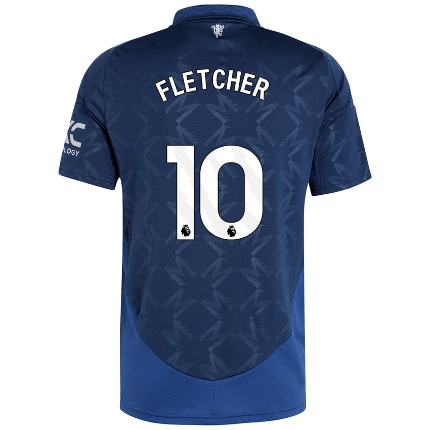 Kinder Jack Fletcher #10 Indigo Auswärtstrikot Trikot 2024/25 T-Shirt Österreich