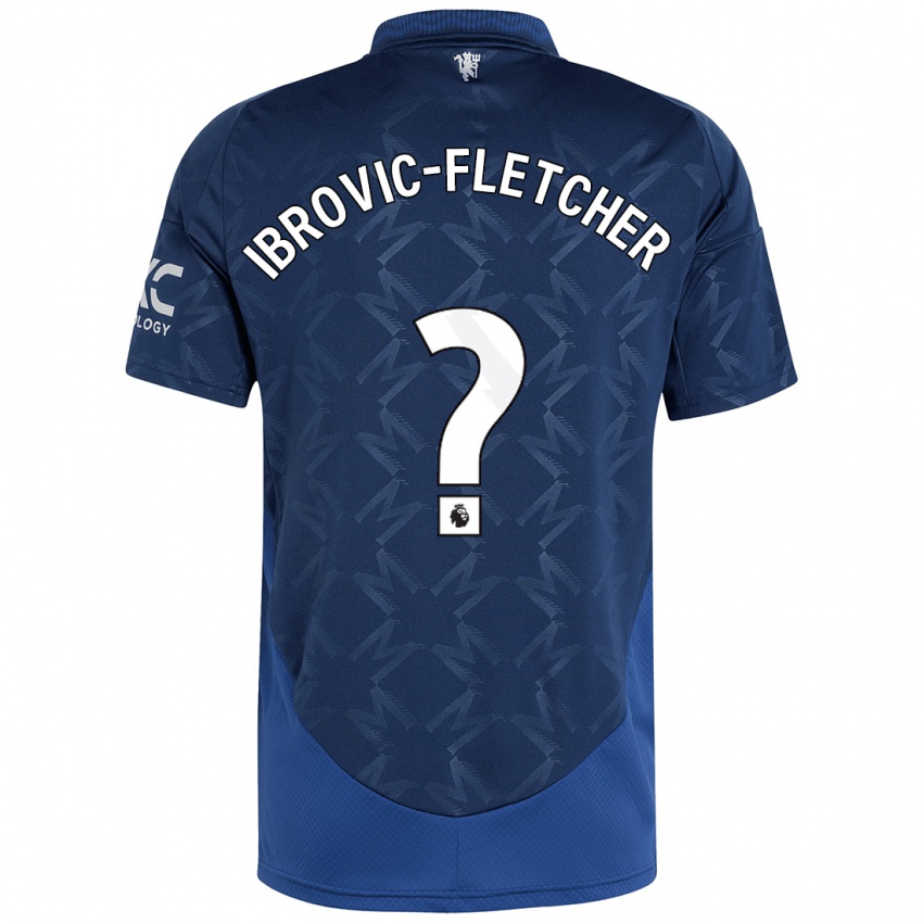 Kinder Edward Ibrovic-Fletcher #0 Indigo Auswärtstrikot Trikot 2024/25 T-Shirt Österreich