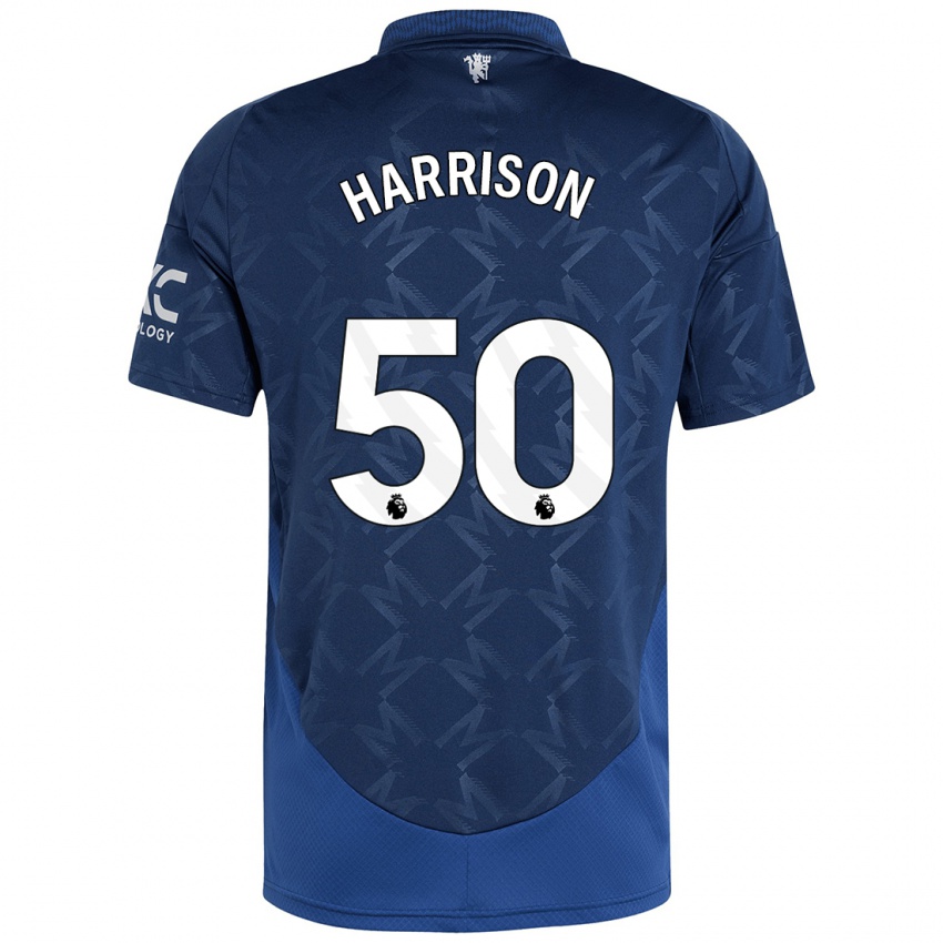 Kinder Elyh Harrison #50 Indigo Auswärtstrikot Trikot 2024/25 T-Shirt Österreich