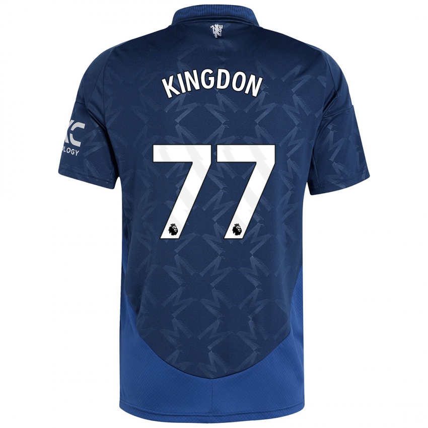 Kinder Jack Kingdon #77 Indigo Auswärtstrikot Trikot 2024/25 T-Shirt Österreich