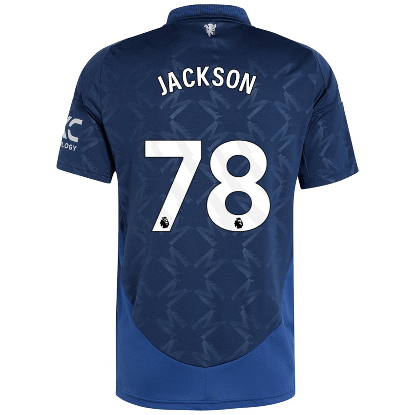 Kinder Louis Jackson #78 Indigo Auswärtstrikot Trikot 2024/25 T-Shirt Österreich