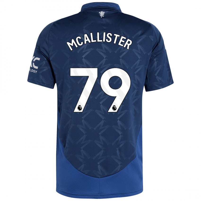 Kinder Finley Mcallister #79 Indigo Auswärtstrikot Trikot 2024/25 T-Shirt Österreich