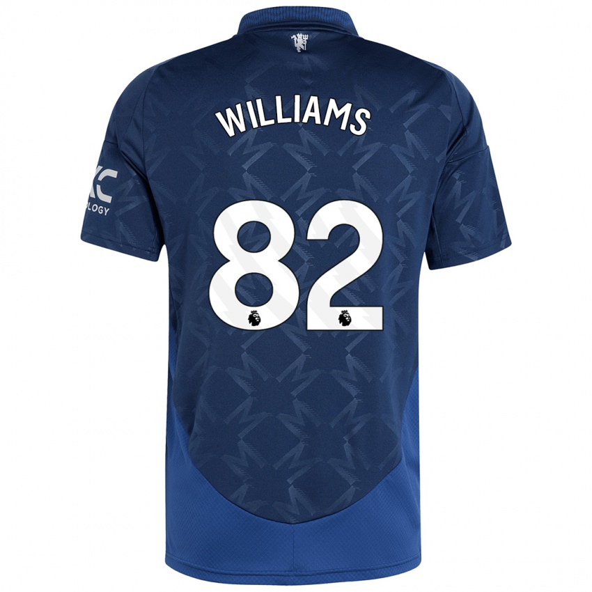 Kinder Ethan Williams #82 Indigo Auswärtstrikot Trikot 2024/25 T-Shirt Österreich