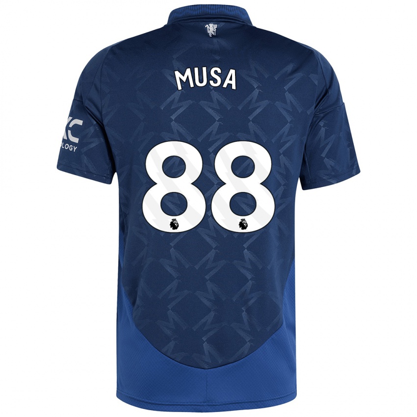 Kinder Victor Musa #88 Indigo Auswärtstrikot Trikot 2024/25 T-Shirt Österreich