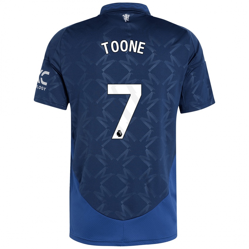 Kinder Ella Toone #7 Indigo Auswärtstrikot Trikot 2024/25 T-Shirt Österreich