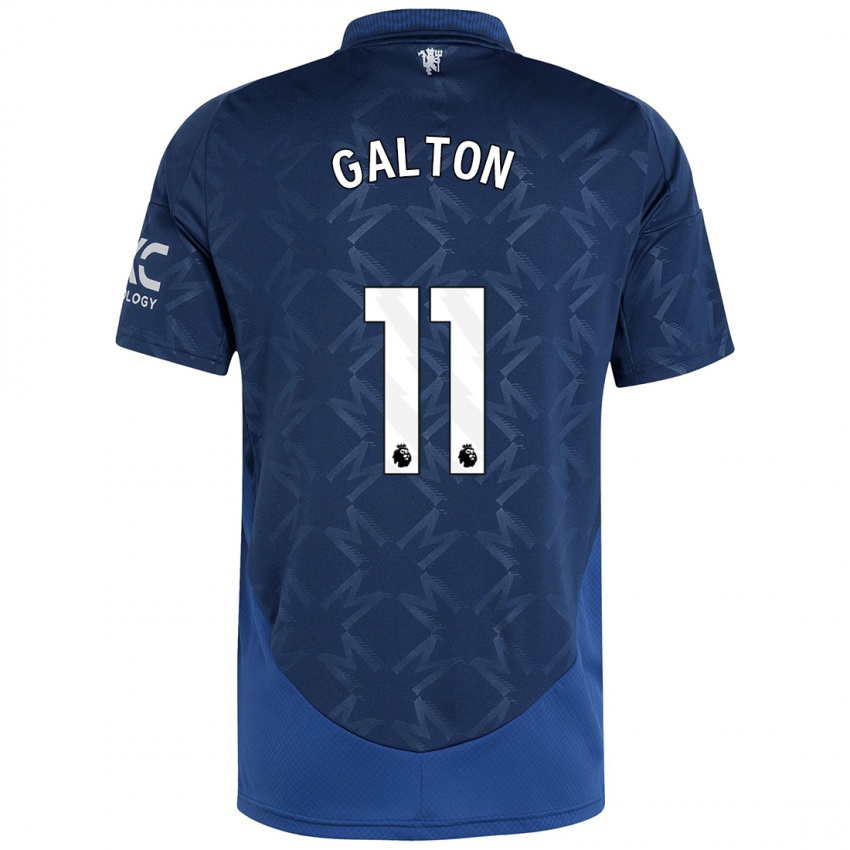 Kinder Leah Galton #11 Indigo Auswärtstrikot Trikot 2024/25 T-Shirt Österreich