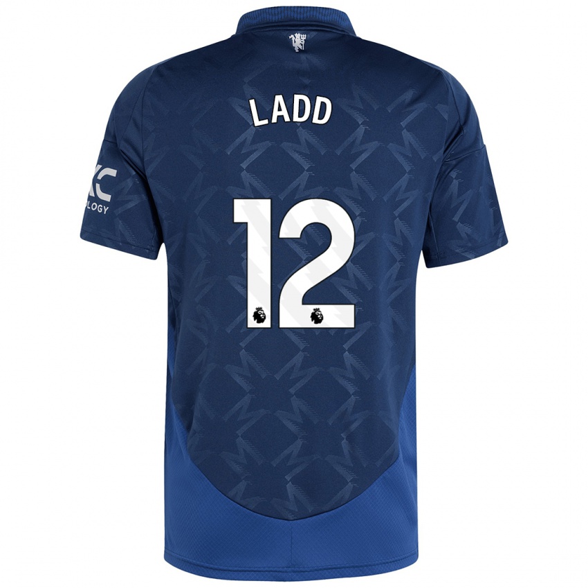 Kinder Hayley Ladd #12 Indigo Auswärtstrikot Trikot 2024/25 T-Shirt Österreich