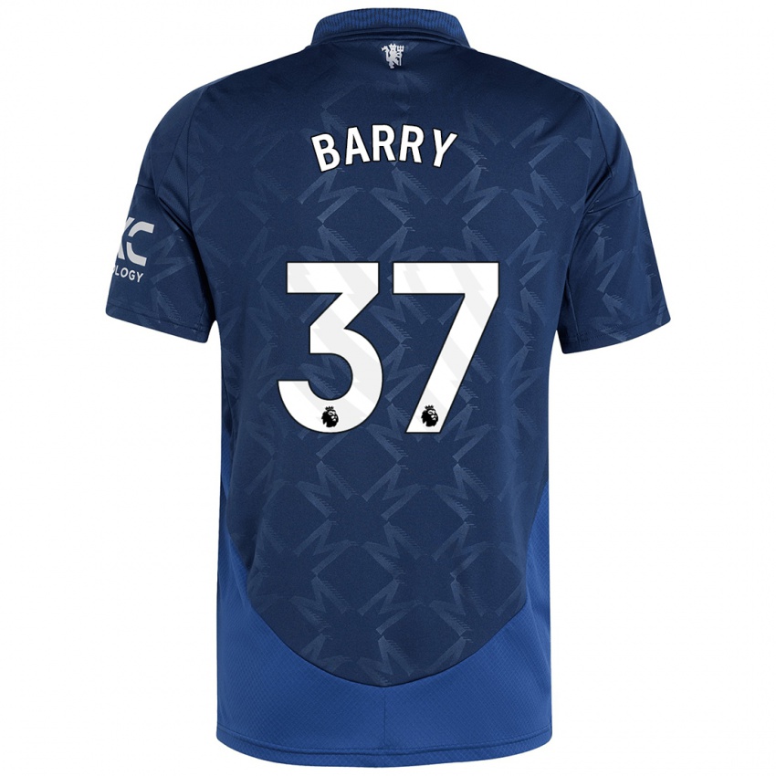 Kinder Keira Barry #37 Indigo Auswärtstrikot Trikot 2024/25 T-Shirt Österreich