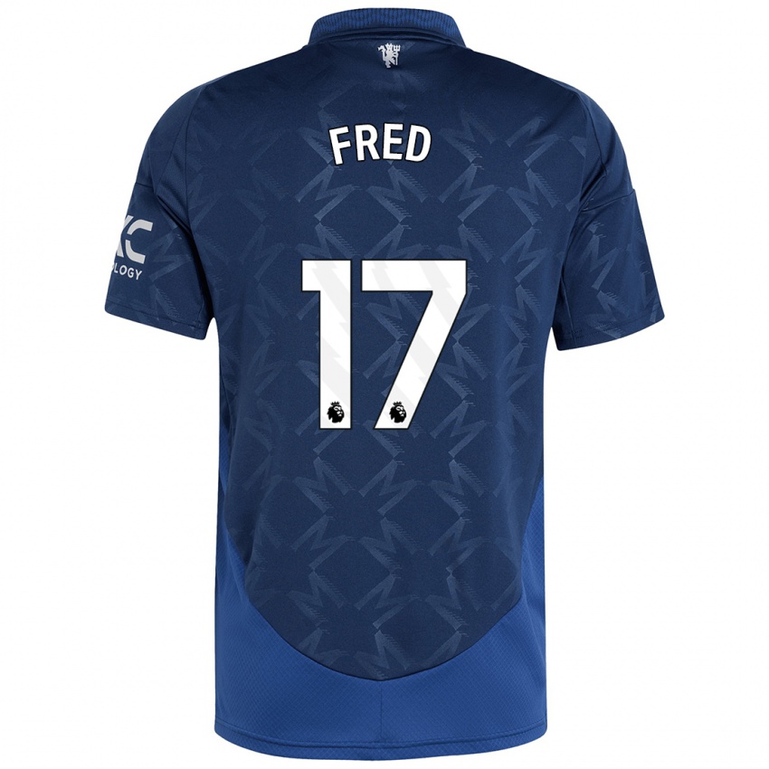 Kinder Fred #17 Indigo Auswärtstrikot Trikot 2024/25 T-Shirt Österreich