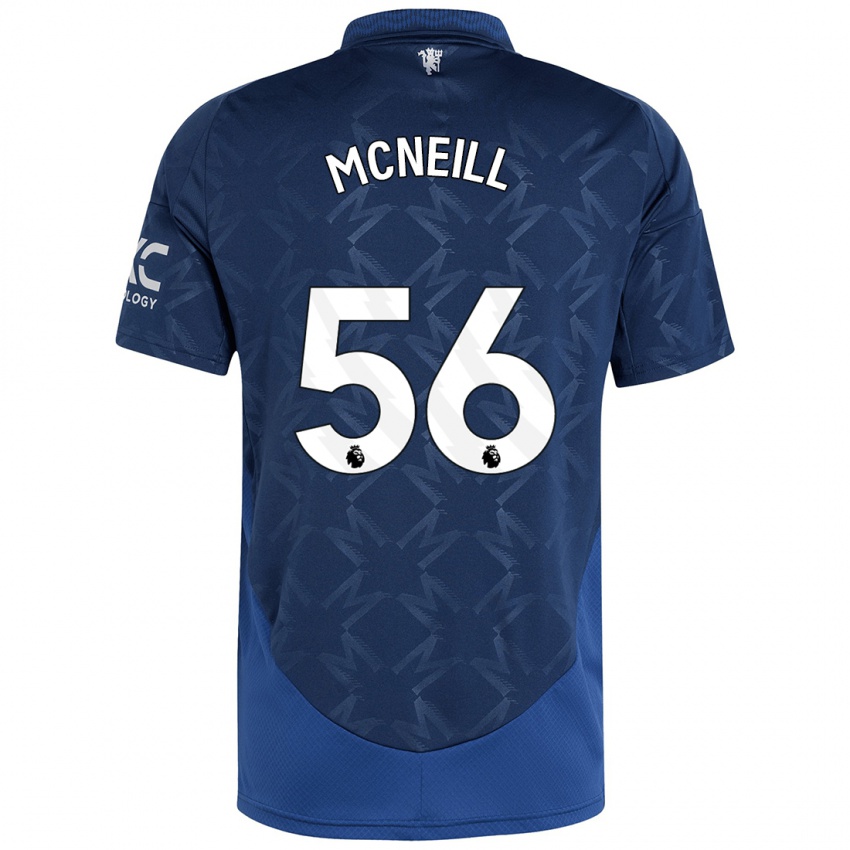 Kinder Charlie Mcneill #56 Indigo Auswärtstrikot Trikot 2024/25 T-Shirt Österreich