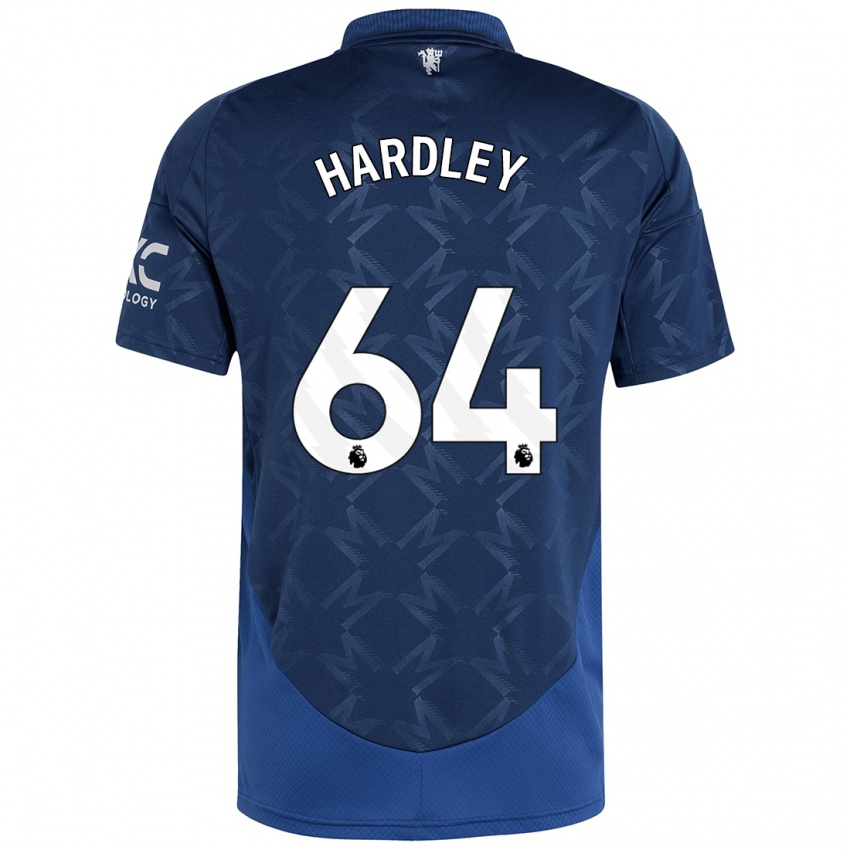 Kinder Bjorn Hardley #64 Indigo Auswärtstrikot Trikot 2024/25 T-Shirt Österreich