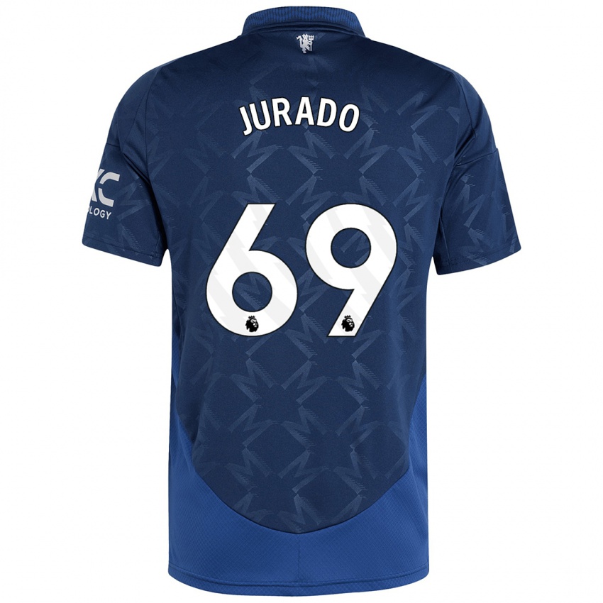 Kinder Marc Jurado #69 Indigo Auswärtstrikot Trikot 2024/25 T-Shirt Österreich