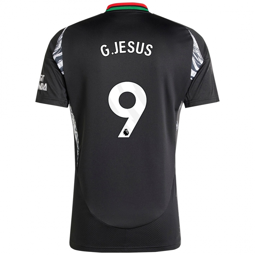 Kinder Gabriel Jesus #9 Schwarz Auswärtstrikot Trikot 2024/25 T-Shirt Österreich