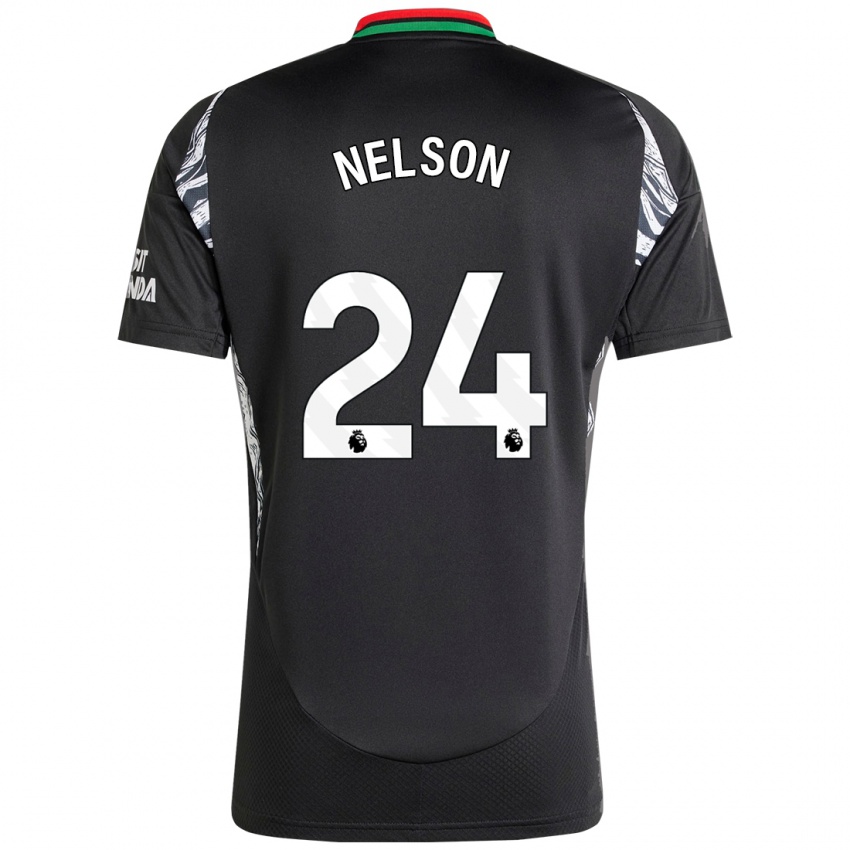 Kinder Reiss Nelson #24 Schwarz Auswärtstrikot Trikot 2024/25 T-Shirt Österreich