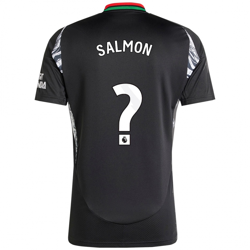 Kinder Marli Salmon #0 Schwarz Auswärtstrikot Trikot 2024/25 T-Shirt Österreich