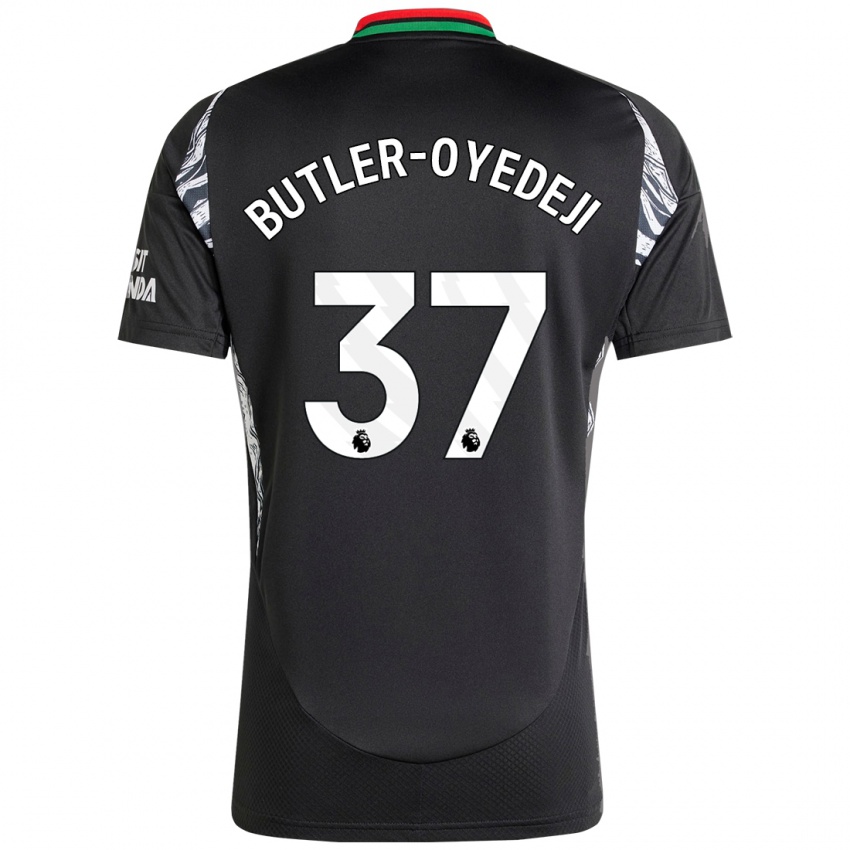 Kinder Nathan Butler-Oyedeji #37 Schwarz Auswärtstrikot Trikot 2024/25 T-Shirt Österreich