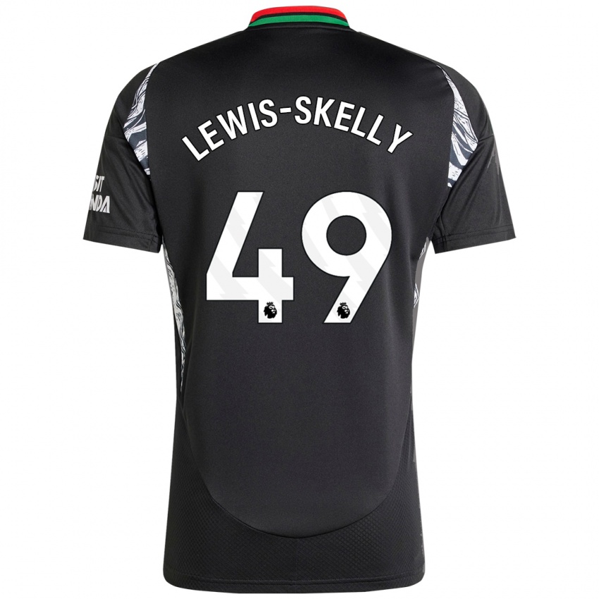 Kinder Myles Lewis-Skelly #49 Schwarz Auswärtstrikot Trikot 2024/25 T-Shirt Österreich