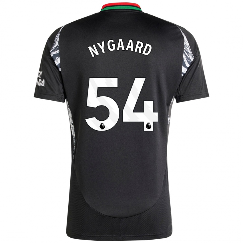 Kinder Lucas Nygaard #54 Schwarz Auswärtstrikot Trikot 2024/25 T-Shirt Österreich