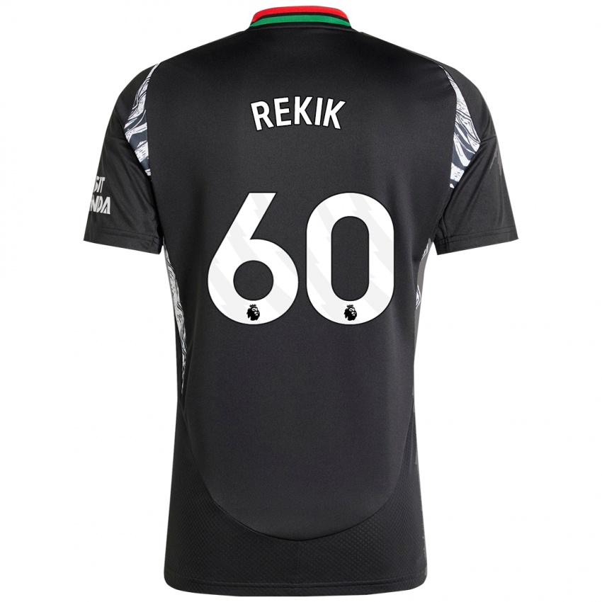 Kinder Omar Rekik #60 Schwarz Auswärtstrikot Trikot 2024/25 T-Shirt Österreich