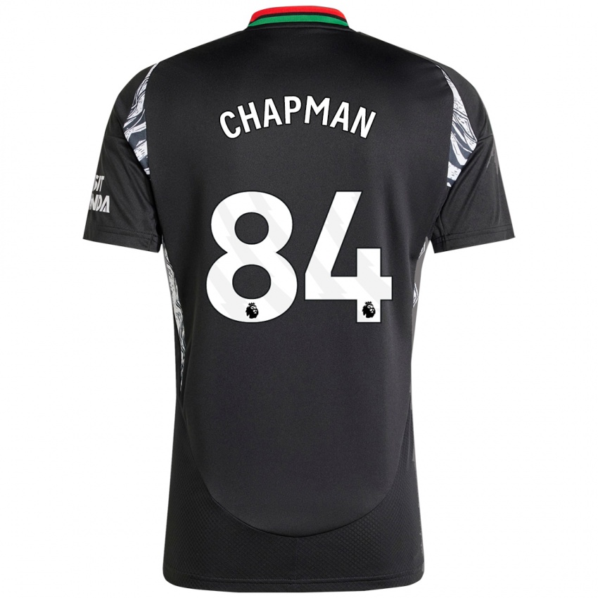 Kinder Samuel Chapman #84 Schwarz Auswärtstrikot Trikot 2024/25 T-Shirt Österreich