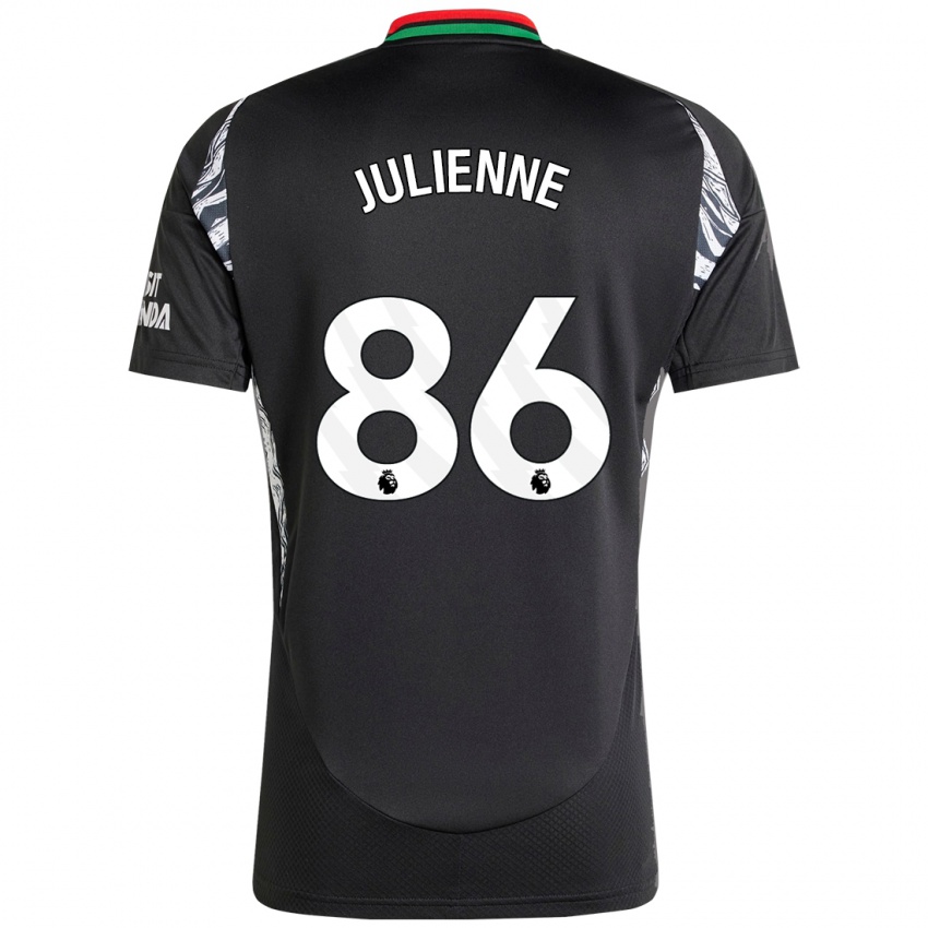 Kinder Theo Julienne #86 Schwarz Auswärtstrikot Trikot 2024/25 T-Shirt Österreich