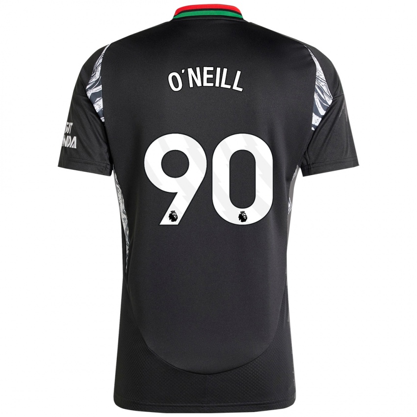 Kinder Ceadach O'neill #90 Schwarz Auswärtstrikot Trikot 2024/25 T-Shirt Österreich