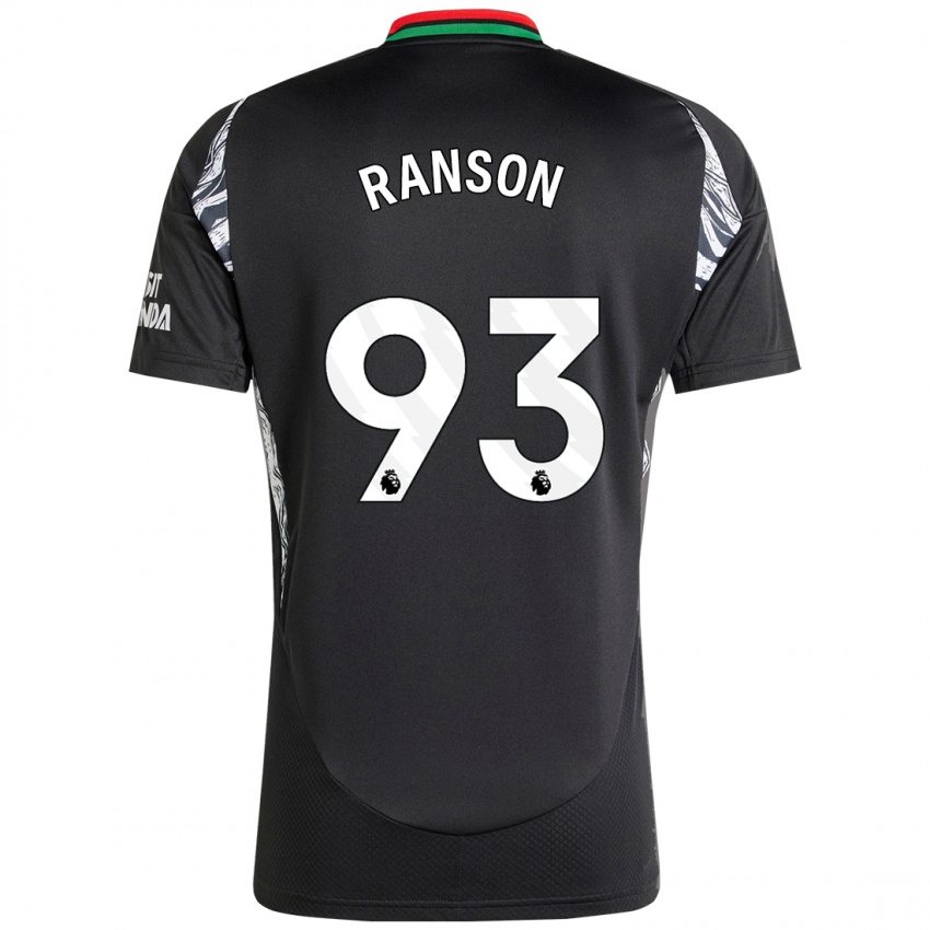 Kinder Khari Ranson #93 Schwarz Auswärtstrikot Trikot 2024/25 T-Shirt Österreich