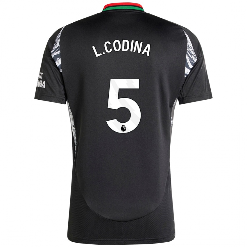 Kinder Laia Codina #5 Schwarz Auswärtstrikot Trikot 2024/25 T-Shirt Österreich