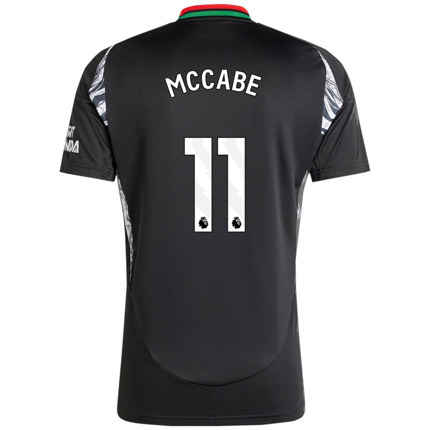 Kinder Katie Mccabe #11 Schwarz Auswärtstrikot Trikot 2024/25 T-Shirt Österreich