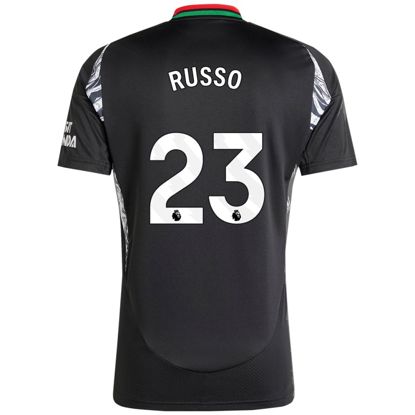 Kinder Alessia Russo #23 Schwarz Auswärtstrikot Trikot 2024/25 T-Shirt Österreich