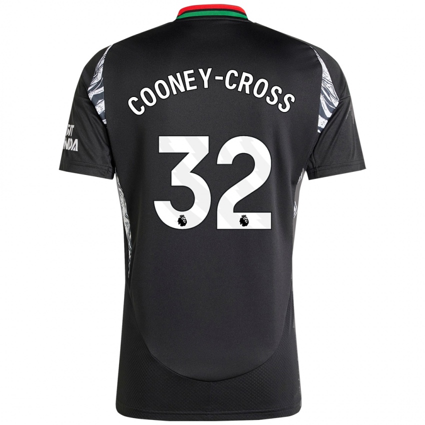 Kinder Kyra Cooney-Cross #32 Schwarz Auswärtstrikot Trikot 2024/25 T-Shirt Österreich