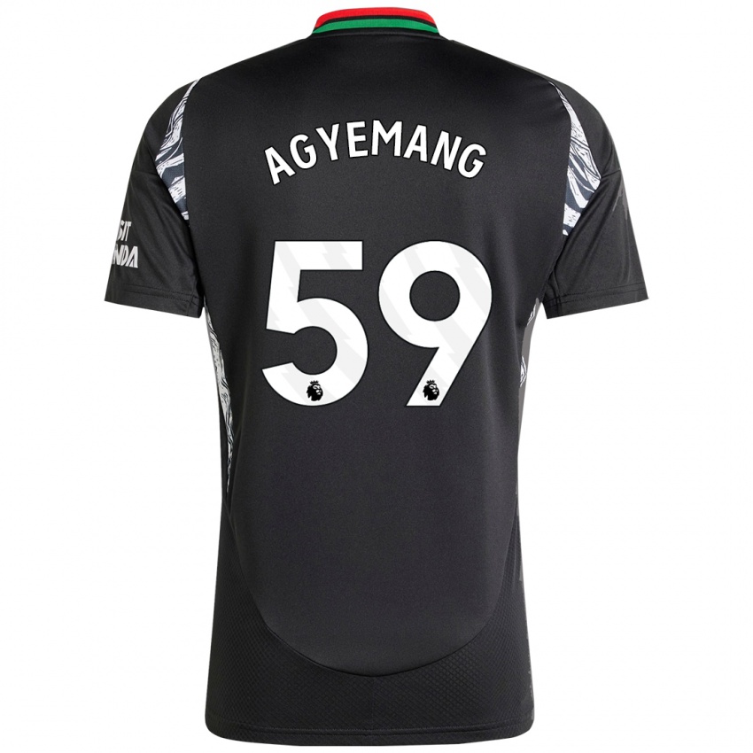 Kinder Michelle Agyemang #59 Schwarz Auswärtstrikot Trikot 2024/25 T-Shirt Österreich