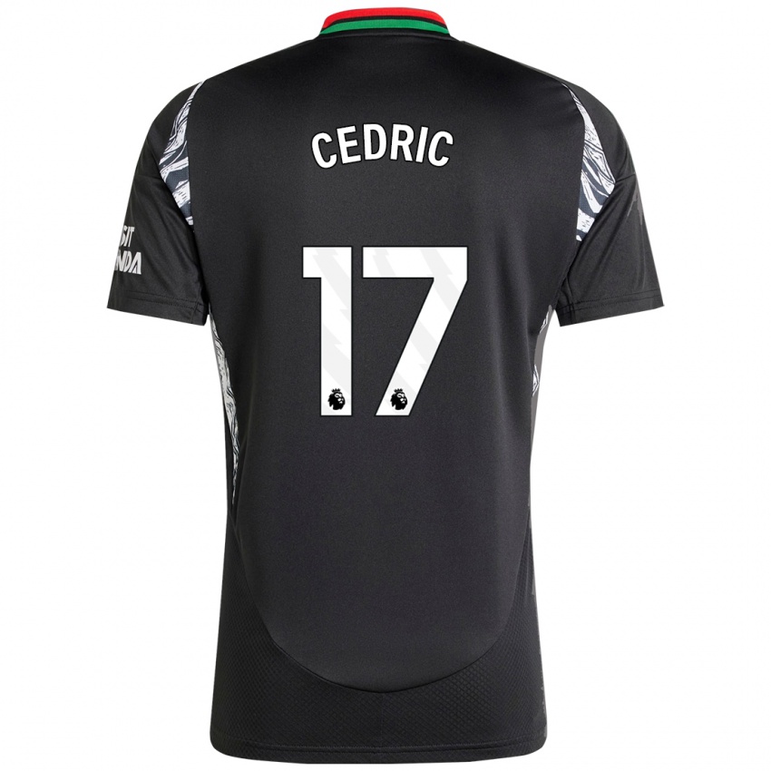 Kinder Cedric Soares #17 Schwarz Auswärtstrikot Trikot 2024/25 T-Shirt Österreich