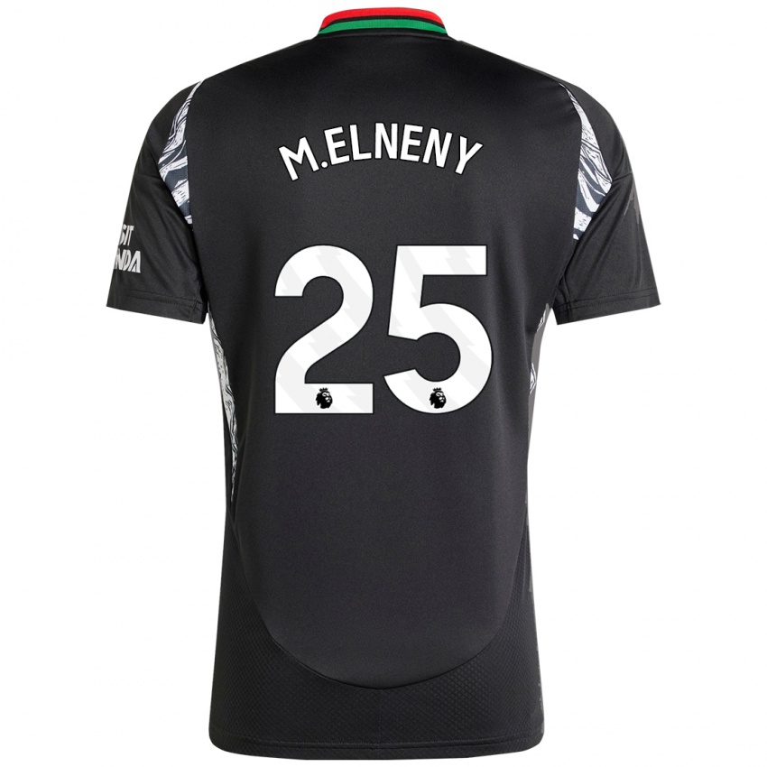 Kinder Mohamed Elneny #25 Schwarz Auswärtstrikot Trikot 2024/25 T-Shirt Österreich