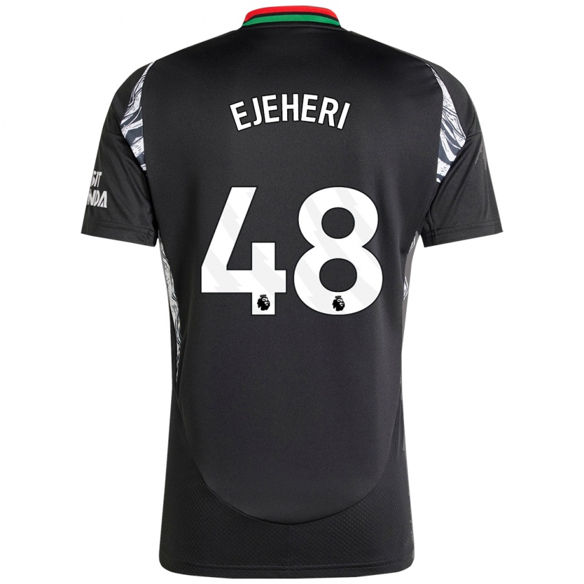 Kinder Ovie Ejeheri #48 Schwarz Auswärtstrikot Trikot 2024/25 T-Shirt Österreich