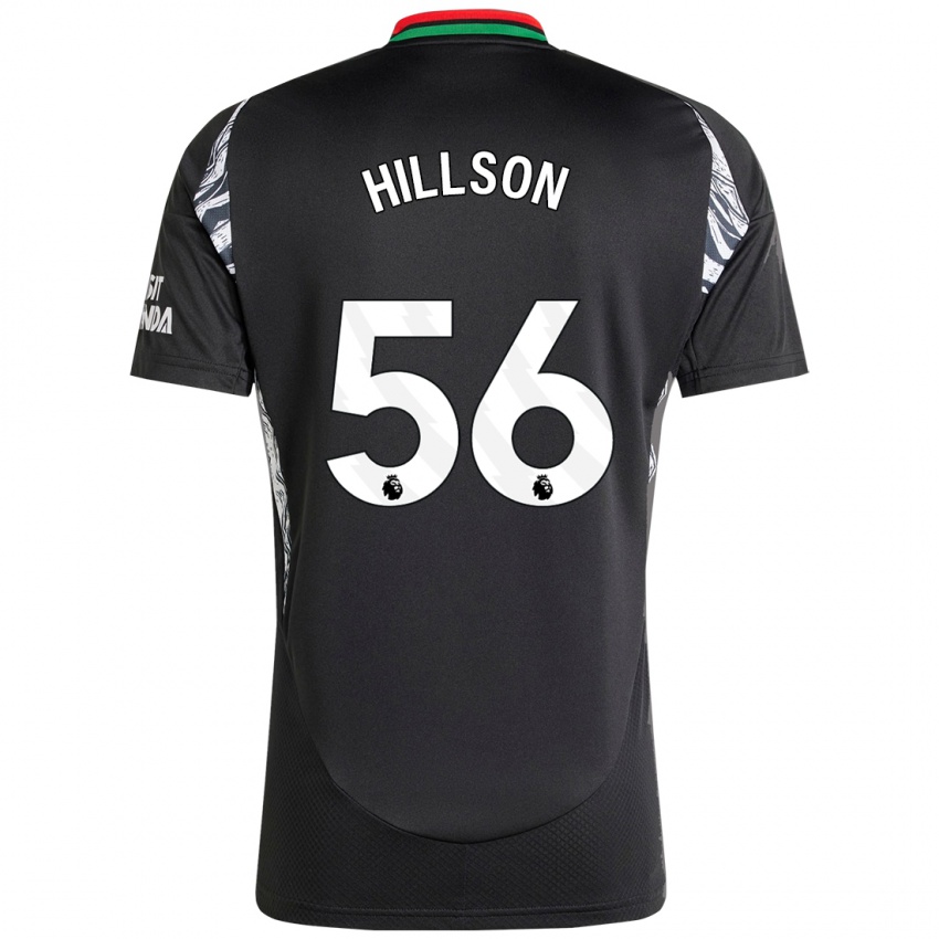 Kinder James Hillson #56 Schwarz Auswärtstrikot Trikot 2024/25 T-Shirt Österreich