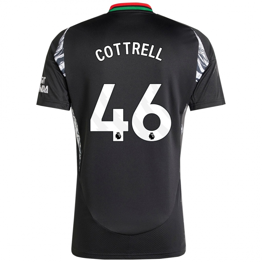 Kinder Ben Cottrell #46 Schwarz Auswärtstrikot Trikot 2024/25 T-Shirt Österreich