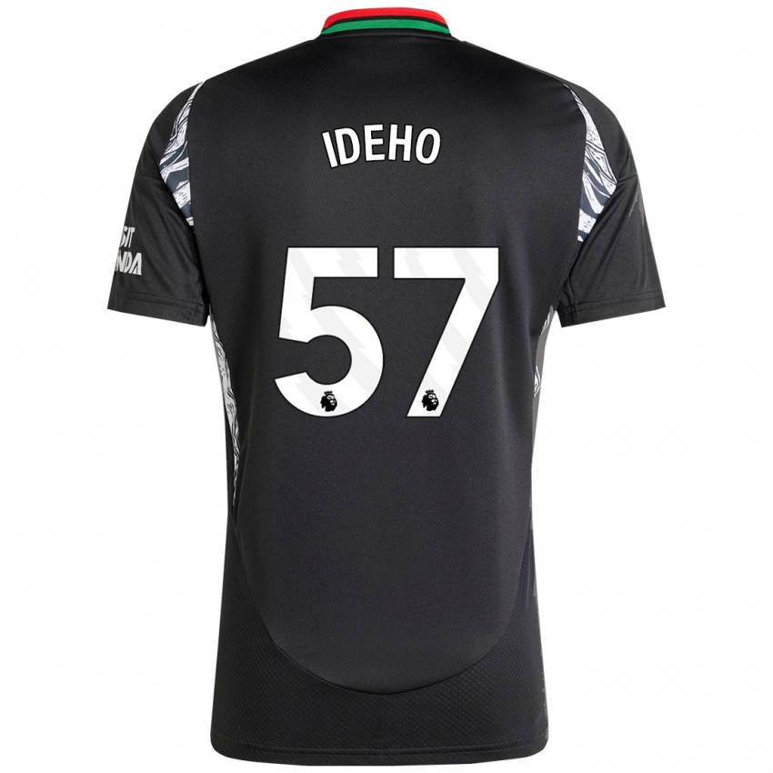 Kinder Joel Ideho #57 Schwarz Auswärtstrikot Trikot 2024/25 T-Shirt Österreich