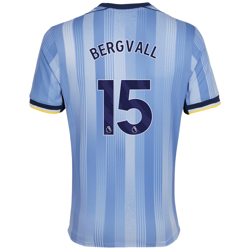 Kinder Lucas Bergvall #15 Hellblau Auswärtstrikot Trikot 2024/25 T-Shirt Österreich