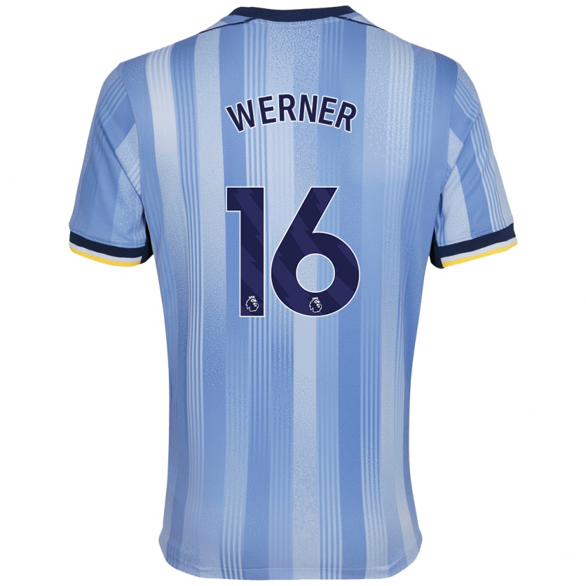 Kinder Timo Werner #16 Hellblau Auswärtstrikot Trikot 2024/25 T-Shirt Österreich