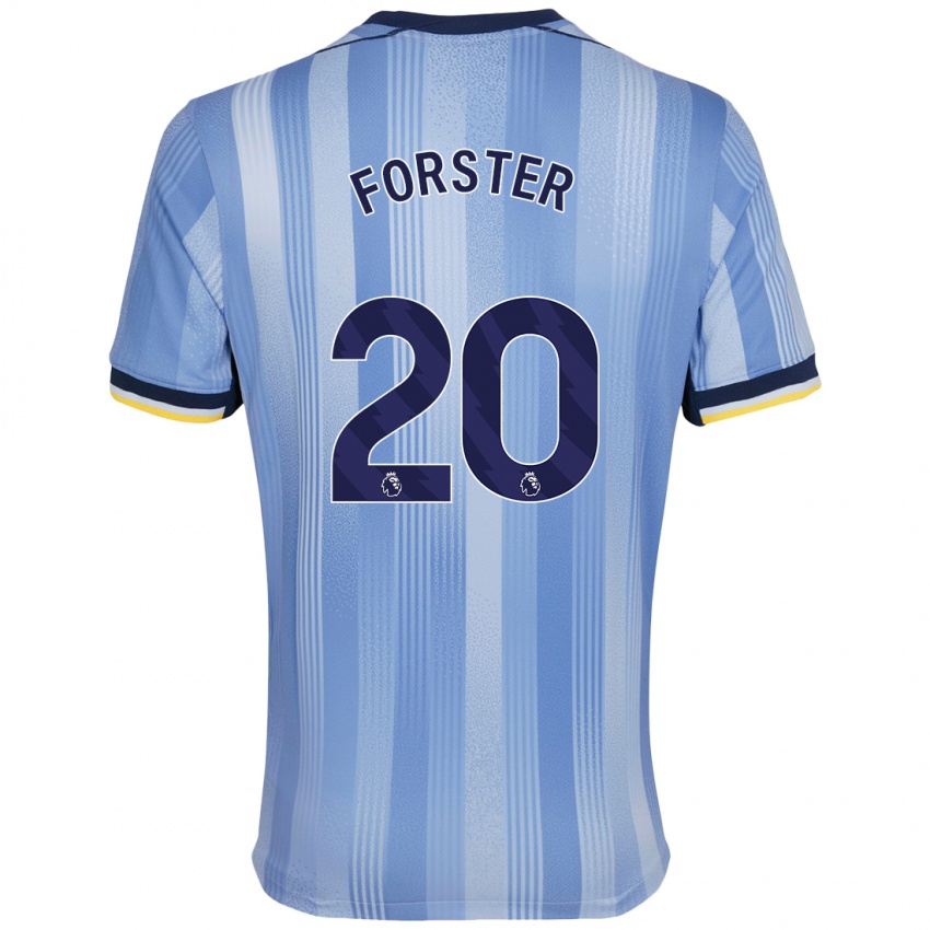 Kinder Fraser Forster #20 Hellblau Auswärtstrikot Trikot 2024/25 T-Shirt Österreich