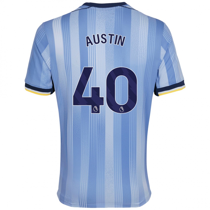 Kinder Brandon Austin #40 Hellblau Auswärtstrikot Trikot 2024/25 T-Shirt Österreich