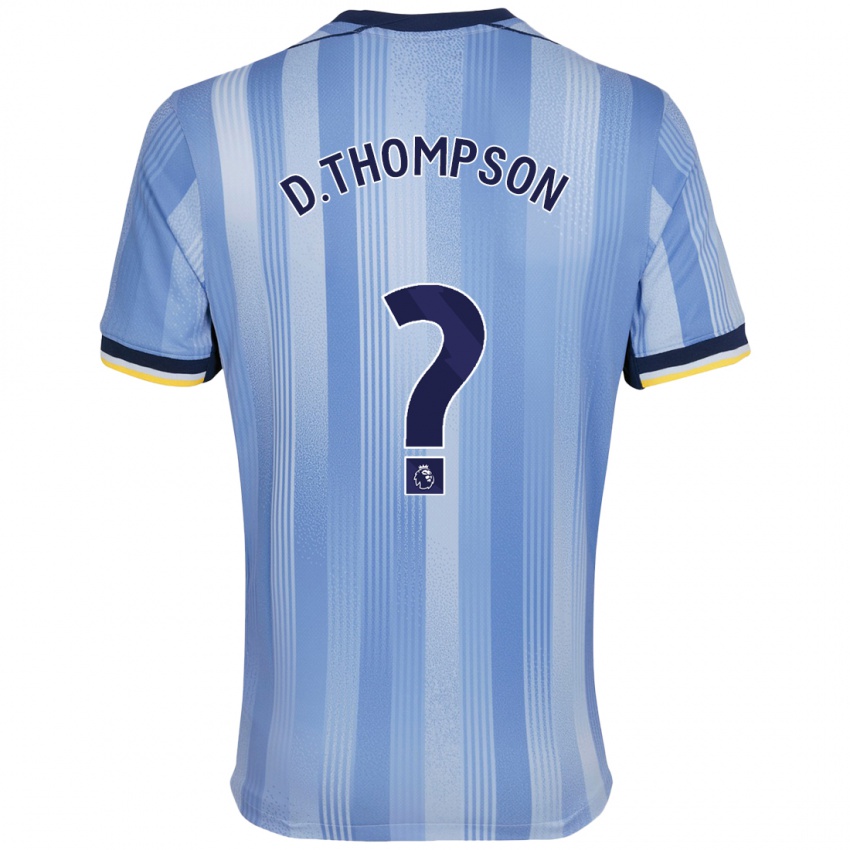 Kinder Dylan Thompson #0 Hellblau Auswärtstrikot Trikot 2024/25 T-Shirt Österreich