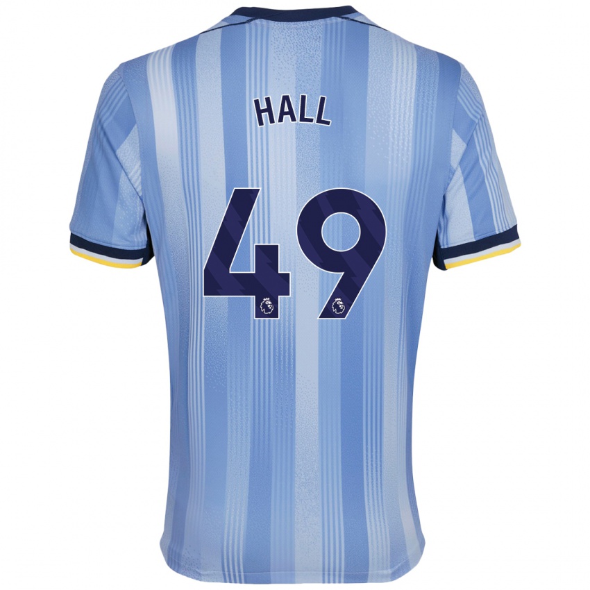 Kinder Tyrese Hall #49 Hellblau Auswärtstrikot Trikot 2024/25 T-Shirt Österreich