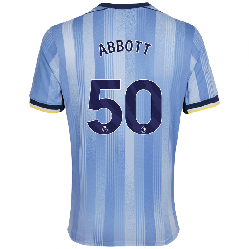 Kinder George Abbott #50 Hellblau Auswärtstrikot Trikot 2024/25 T-Shirt Österreich