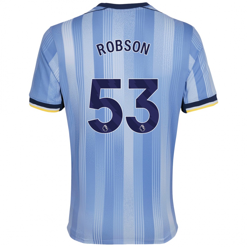 Kinder Max Robson #53 Hellblau Auswärtstrikot Trikot 2024/25 T-Shirt Österreich