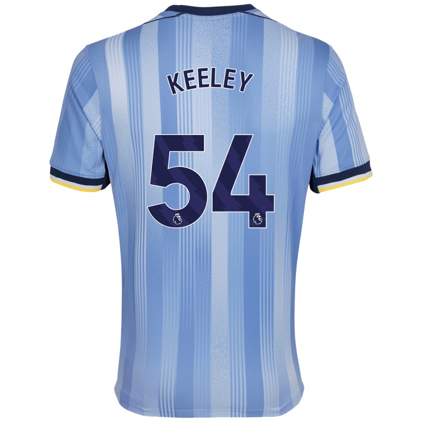 Kinder Josh Keeley #54 Hellblau Auswärtstrikot Trikot 2024/25 T-Shirt Österreich